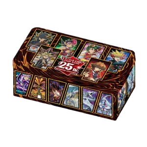 Yu-Gi-Oh! 25th Anniversary Tin Dueling Heroes, Kartenspiel-Set mit Sammelkarten und exklusiven Bonusinhalten, kartclash-de