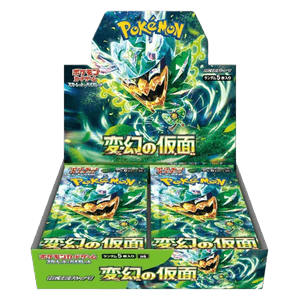 Pokémon Mask of Change 30er Display, japanisches Pokémon-Karten-Set, von cardclash-de, mit verschiedenen Kartenmotiven.