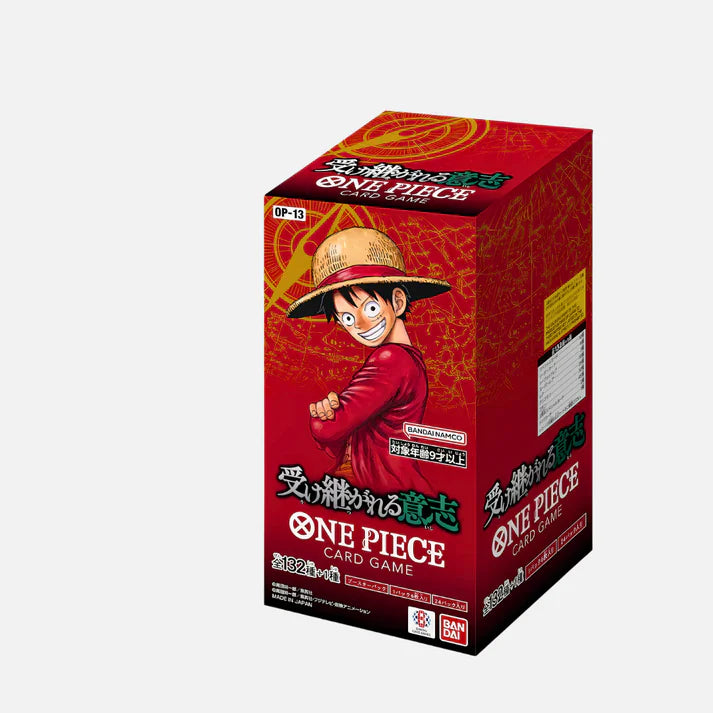 One Piece Card Game OP13 Booster-Display mit chinesischer Verpackung und japanischem Design von CardClash-DE