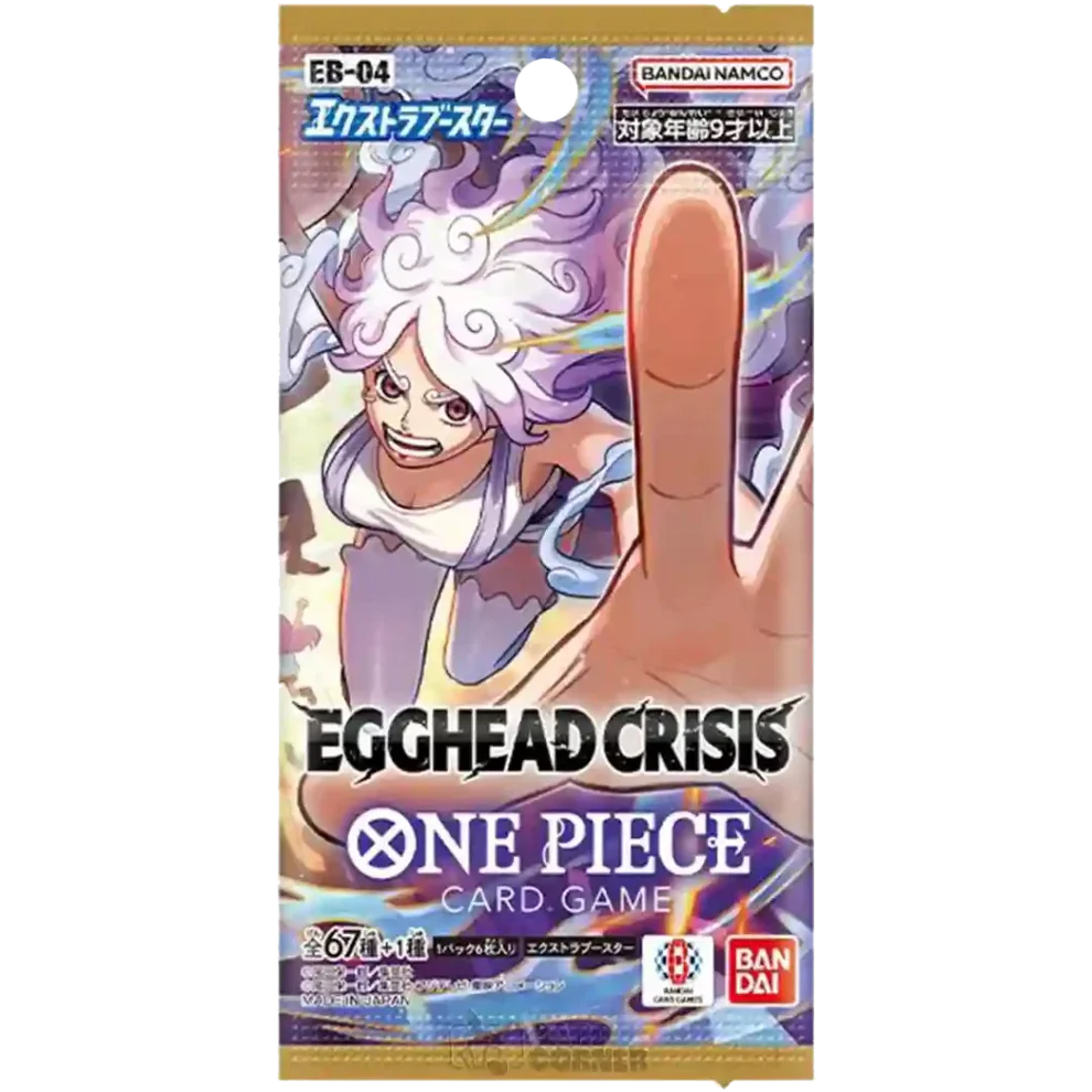 One Piece Karten Booster Display EB04 Egghead Crisis, japanische Ausgabe, mit bunten Pokémon- und One Piece Karten, Kartenspiel-Set