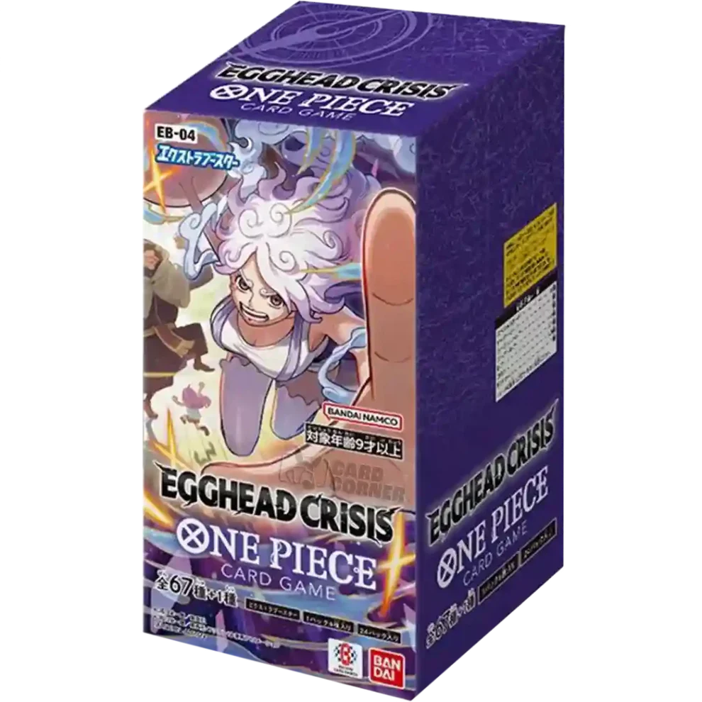 One Piece Karten Booster Display EB04 Egghead Crisis, japanische Ausgabe, Pokémon-Design, packungsinhalt sichtbar
