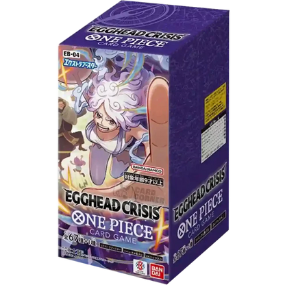 One Piece Karten Booster Display EB04 Egghead Crisis, japanische Ausgabe, Pokémon-Design, packungsinhalt sichtbar